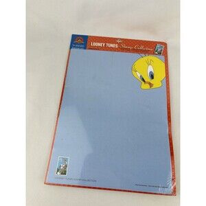 New-1997 Hallmark Looney Tunes Stamp‎ Collection Stationery Kit Tweety Bird